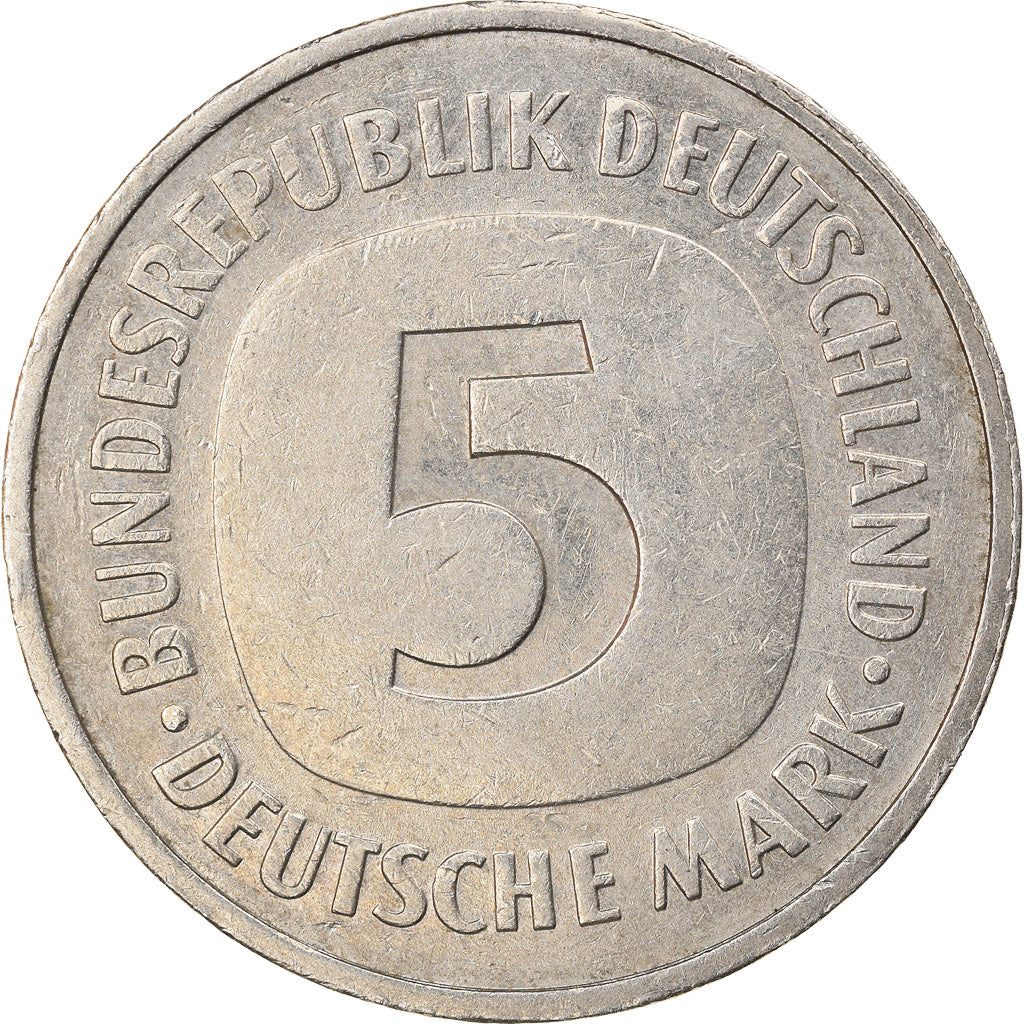 Coin, GERMANY - FEDERAL REPUBLIC, 5 Mark, 1978, Karlsruhe, EF(40-45)
