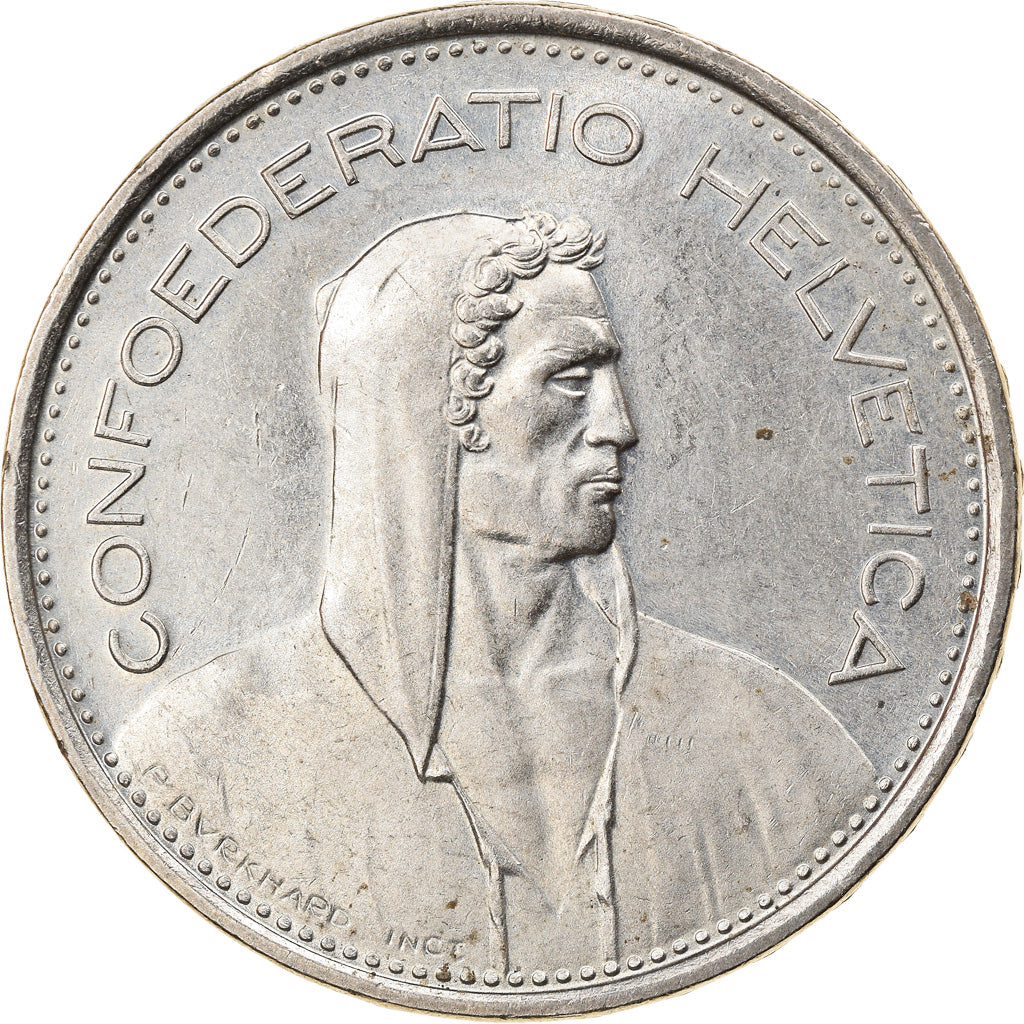 Coin, Switzerland, 5 Francs, 1974, Bern, AU(50-53), Copper-nickel, KM:40a.1