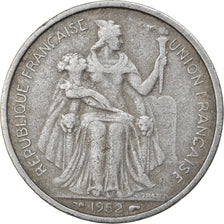 Coin, FRENCH OCEANIA, 5 Francs, 1952, EF(40-45), Aluminum, KM:4