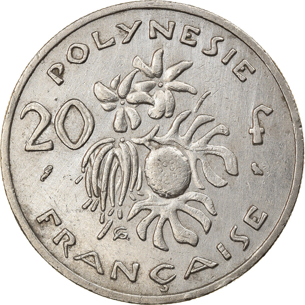 Coin, French Polynesia, 20 Francs, 1972, Paris, EF(40-45), Nickel, KM:9