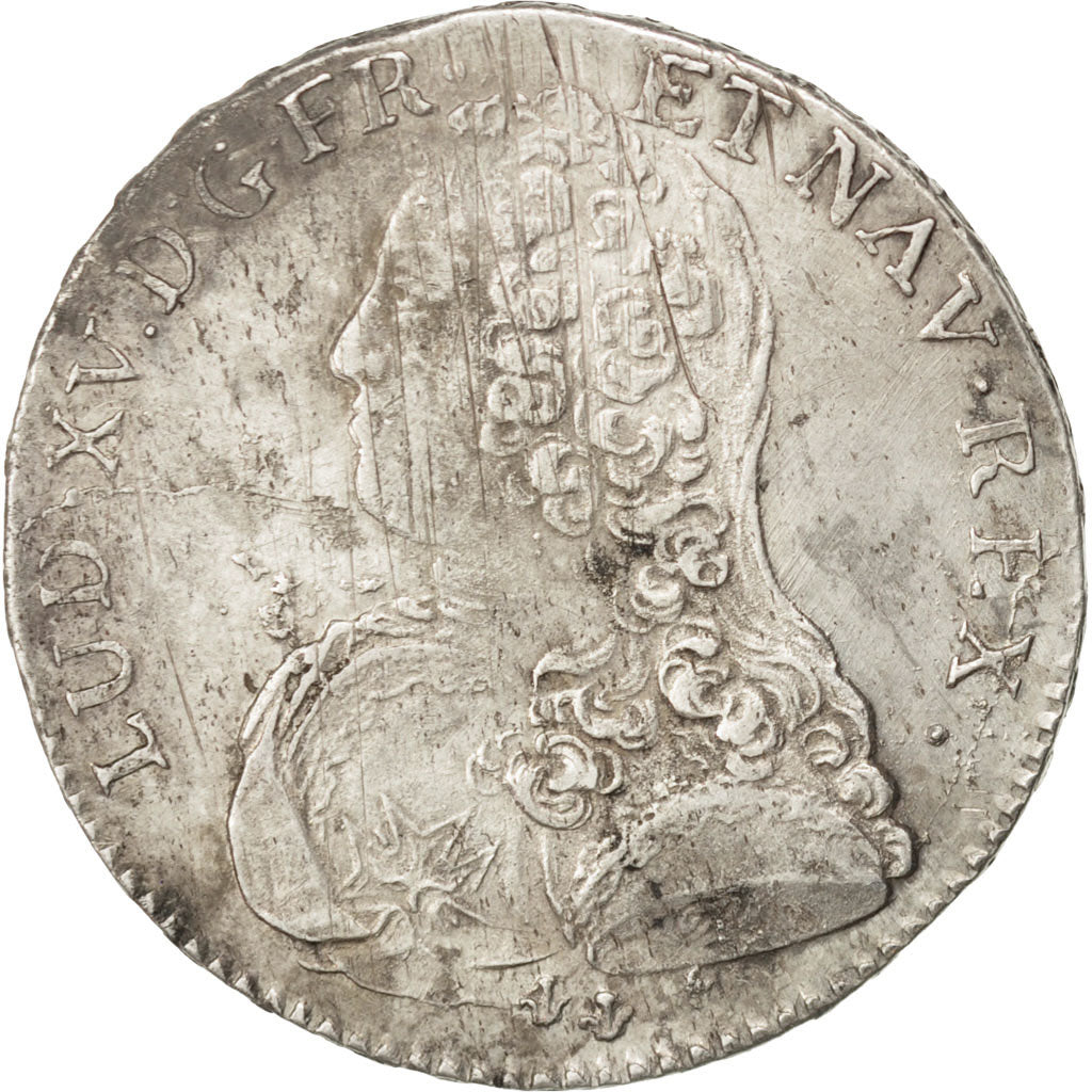 Münze, Frankreich, Louis XV, 1/2 Écu aux branches d'olivier, 1/2 ECU, 44 Sols