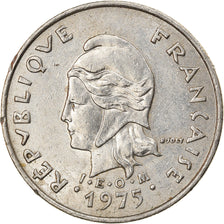 Coin, French Polynesia, 10 Francs, 1975, Paris, EF(40-45), Nickel, KM:8