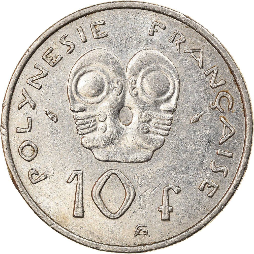 Coin, French Polynesia, 10 Francs, 1975, Paris, EF(40-45), Nickel, KM:8