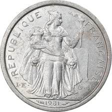 Coin, French Polynesia, Franc, 1981, Paris, AU(50-53), Aluminum, KM:11
