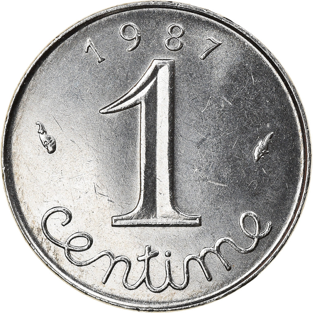 Moneda, Francia, Épi, Centime, 1987, Paris, EBC, Acero inoxidable, KM:928