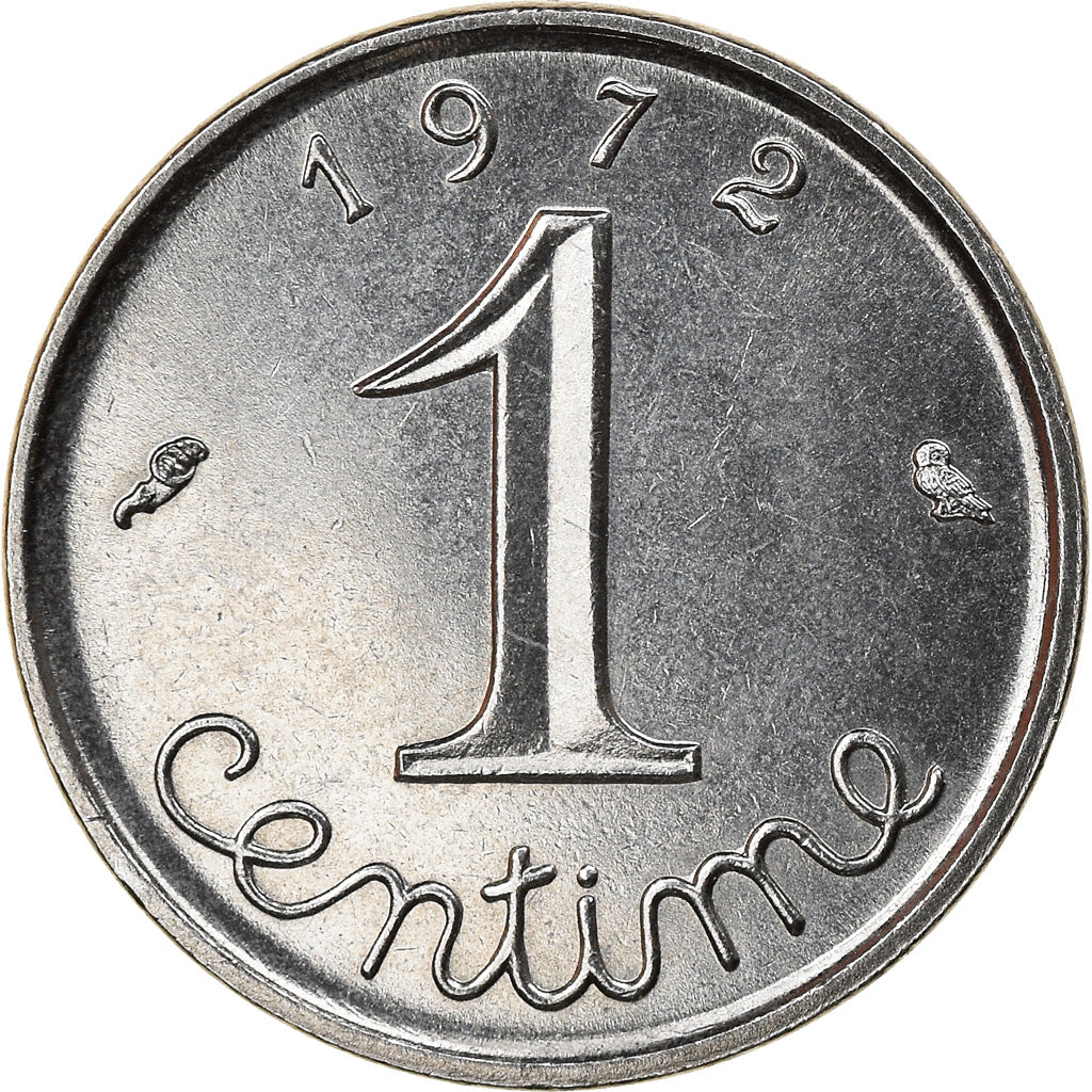 Moneda, Francia, Épi, Centime, 1972, Paris, EBC, Acero inoxidable, KM:928