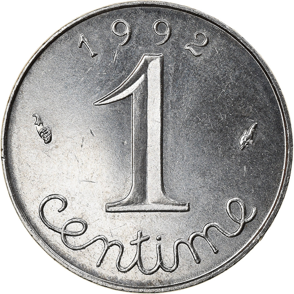 Munten, Frankrijk, Épi, Centime, 1992, Paris, PR, Stainless Steel, KM:928