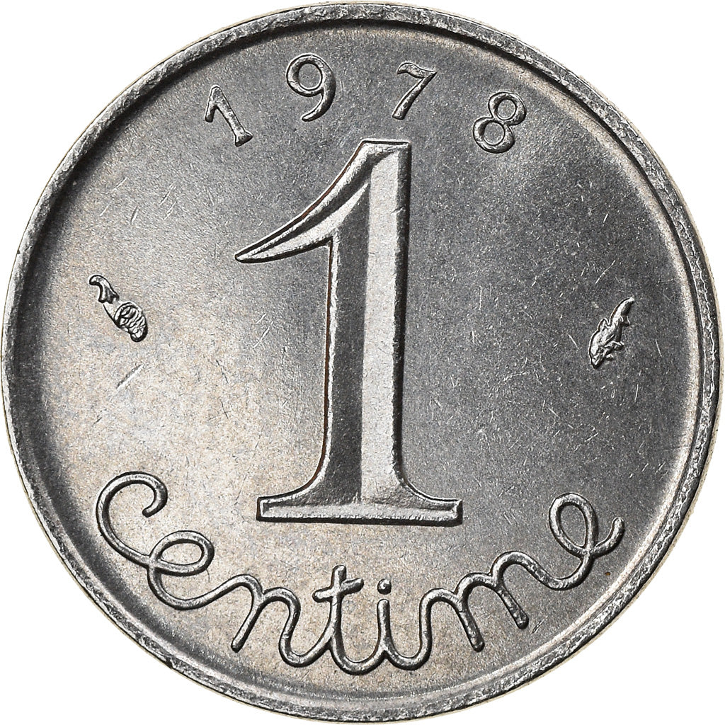 Coin, France, Épi, Centime, 1978, Paris, AU(55-58), Stainless Steel, KM:928