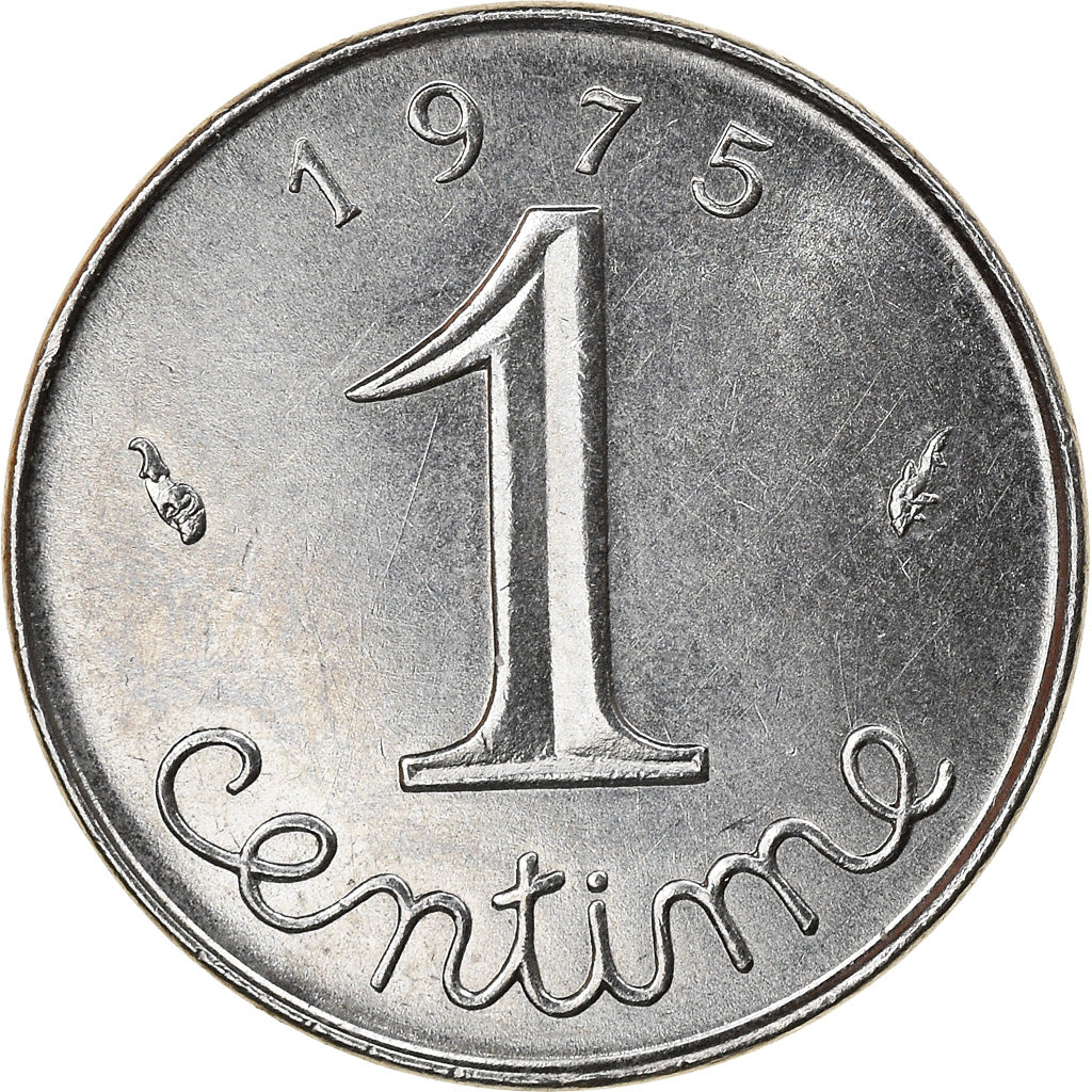 Monnaie, France, Épi, Centime, 1975, Paris, SUP, Stainless Steel, Gadoury:91