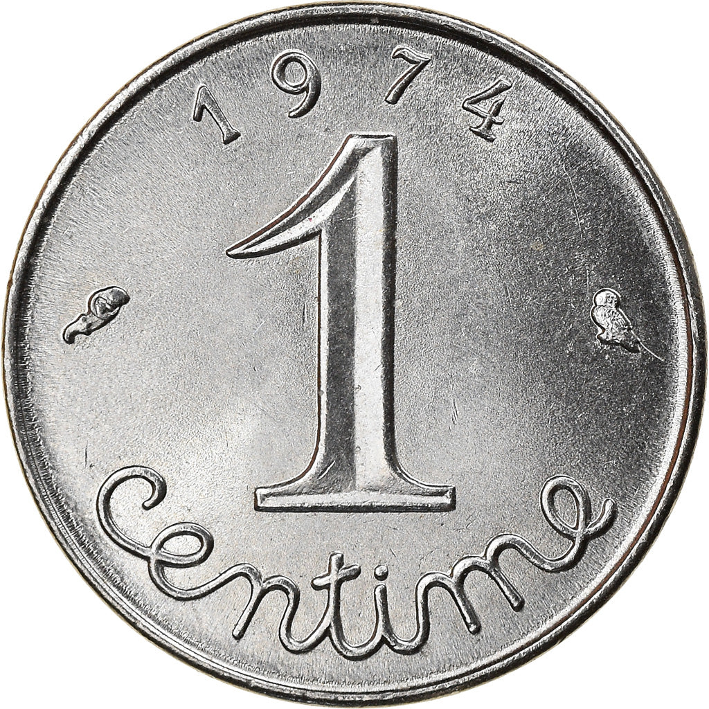 Moneda, Francia, Épi, Centime, 1974, Paris, EBC+, Acero inoxidable, KM:928