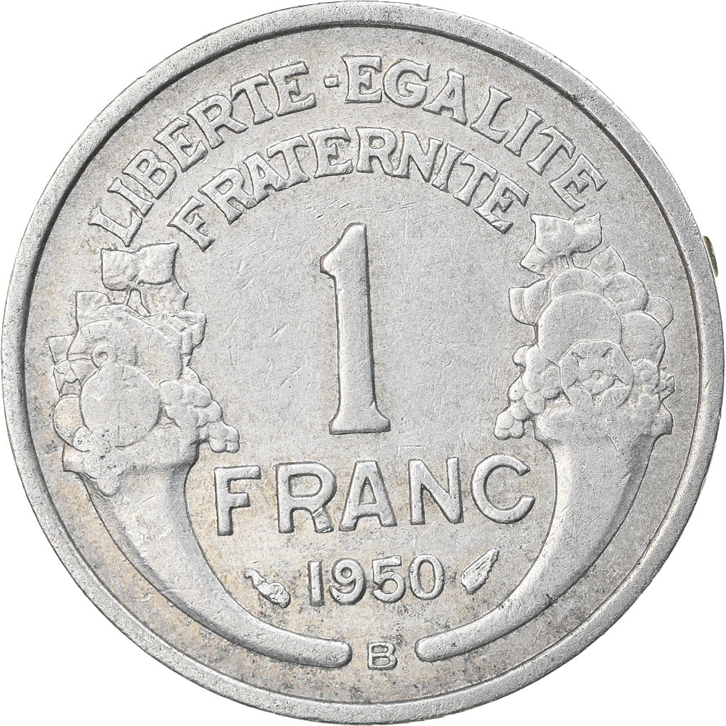 Coin, France, Morlon, Franc, 1950, Beaumont - Le Roger, EF(40-45), Aluminum
