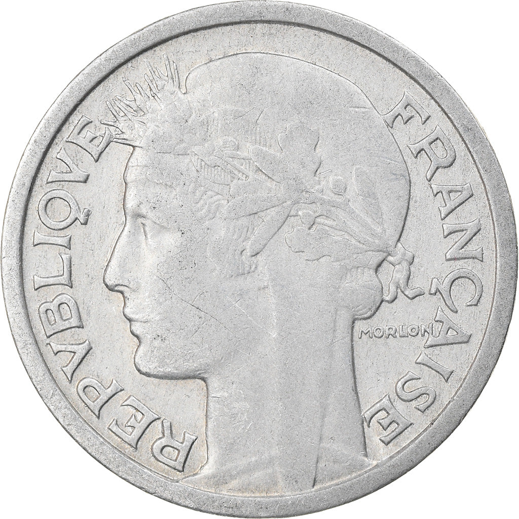 Münze, Frankreich, Morlon, Franc, 1945, Beaumont - Le Roger, SS, Aluminium