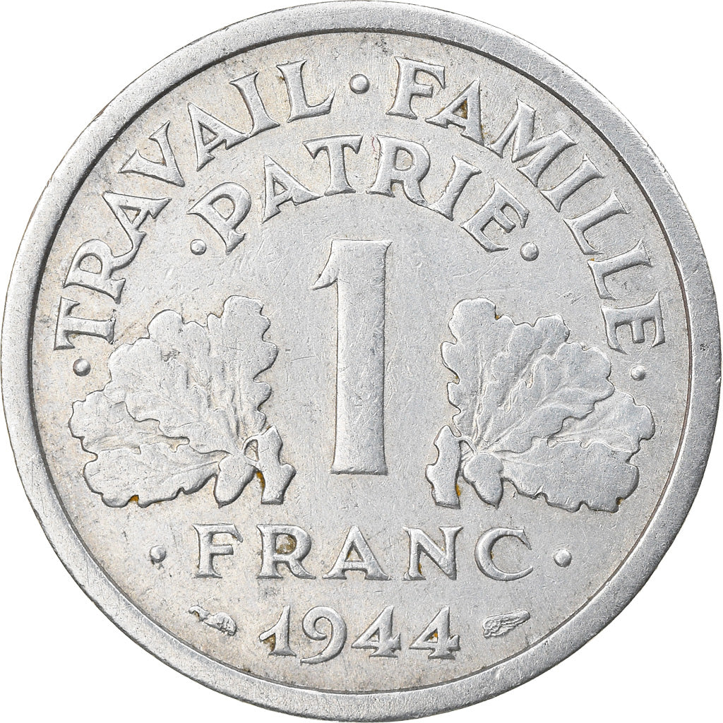Monnaie, France, Bazor, Franc, 1944, TTB+, Aluminium, Gadoury:471