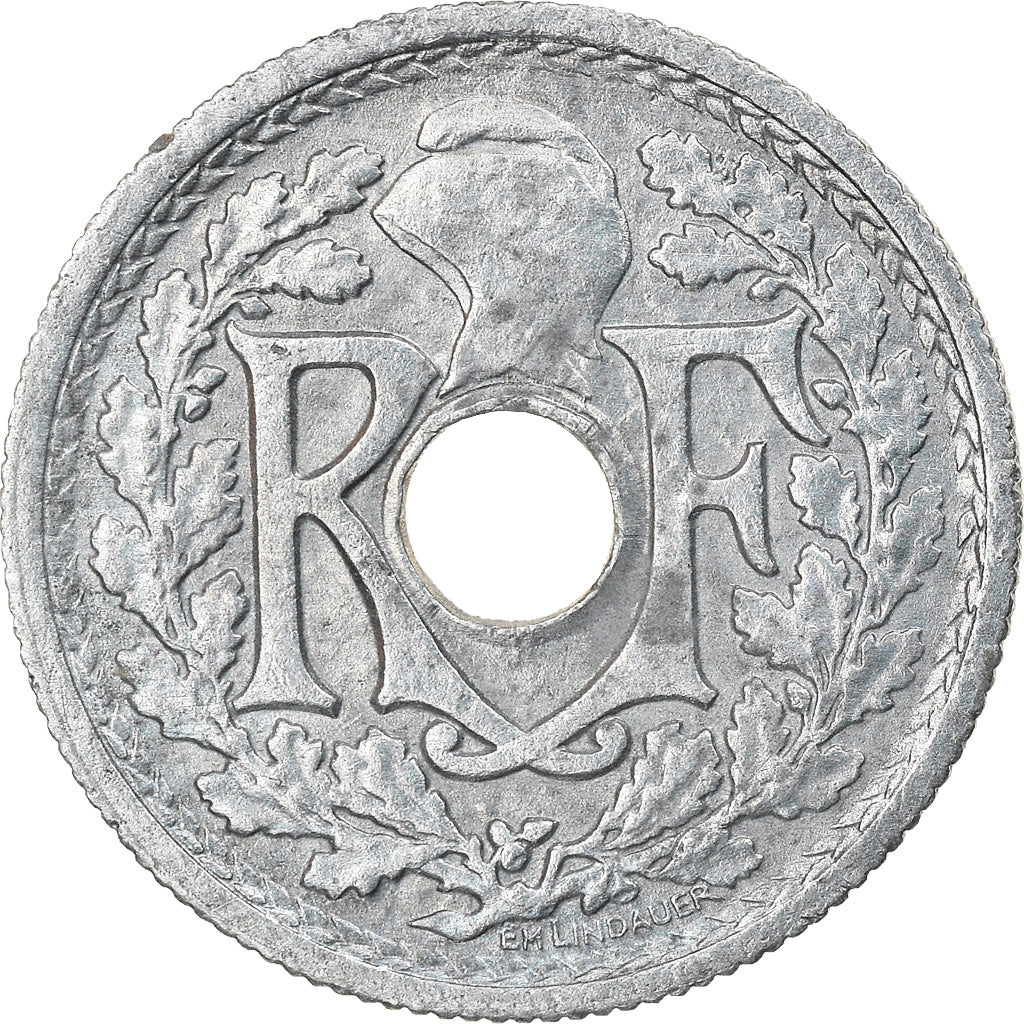 Coin, France, Lindauer, 10 Centimes, 1945, Beaumont - Le Roger, EF(40-45), Zinc