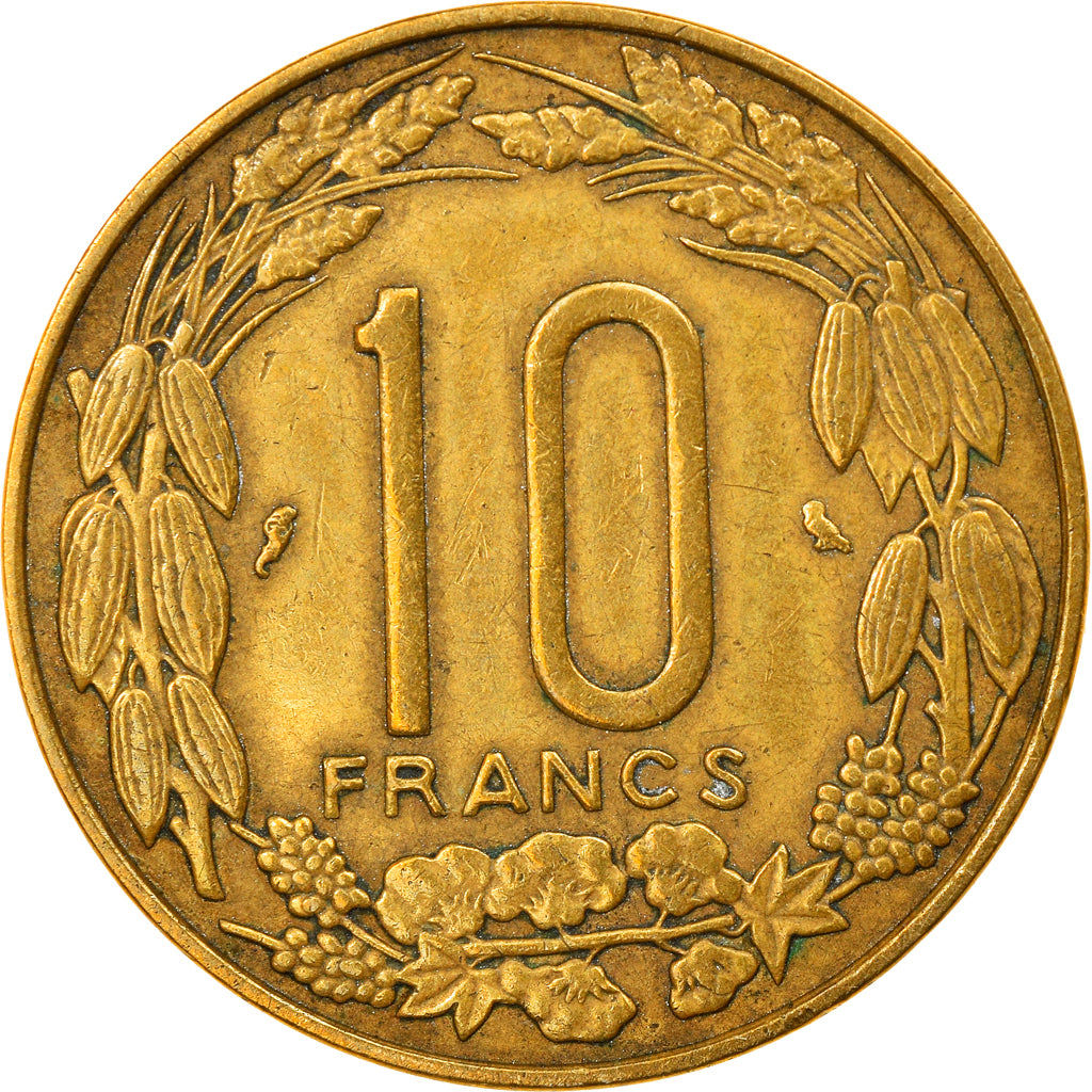 Coin, EQUATORIAL AFRICAN STATES, 10 Francs, 1967, Paris, EF(40-45)