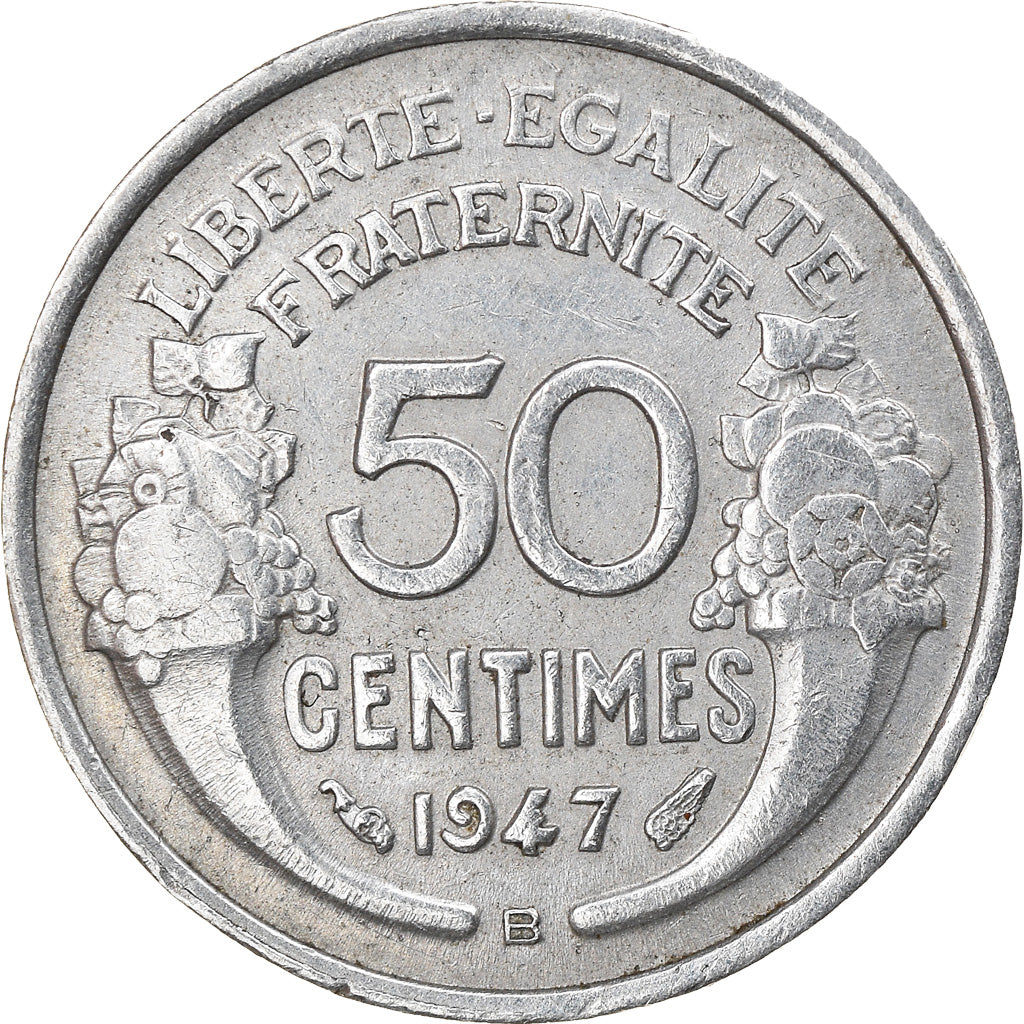 Coin, France, Morlon, 50 Centimes, 1947, Beaumont - Le Roger, EF(40-45)