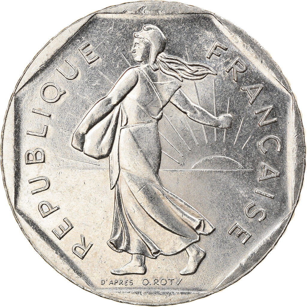 Coin, France, Semeuse, 2 Francs, 1997, AU(55-58), Nickel, KM:942.1, Gadoury:547