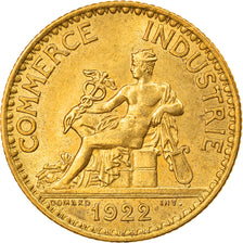 Coin, France, Chambre de commerce, Franc, 1922, Paris, AU(55-58)