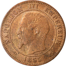 Coin, France, Napoleon III, 2 Centimes, 1855, Paris, VF(20-25), Bronze