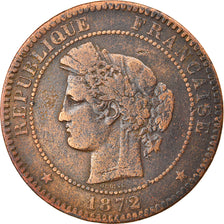 Coin, France, Cérès, 10 Centimes, 1872, Paris, VF(30-35), Bronze, KM:815.1