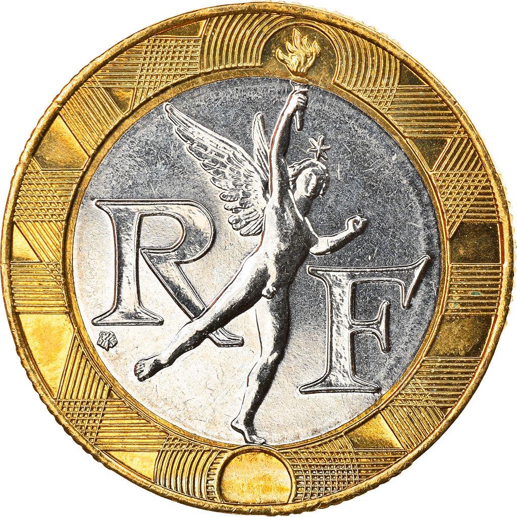 Münze, Frankreich, Génie, 10 Francs, 2000, VZ, Bi-Metallic, KM:964.1