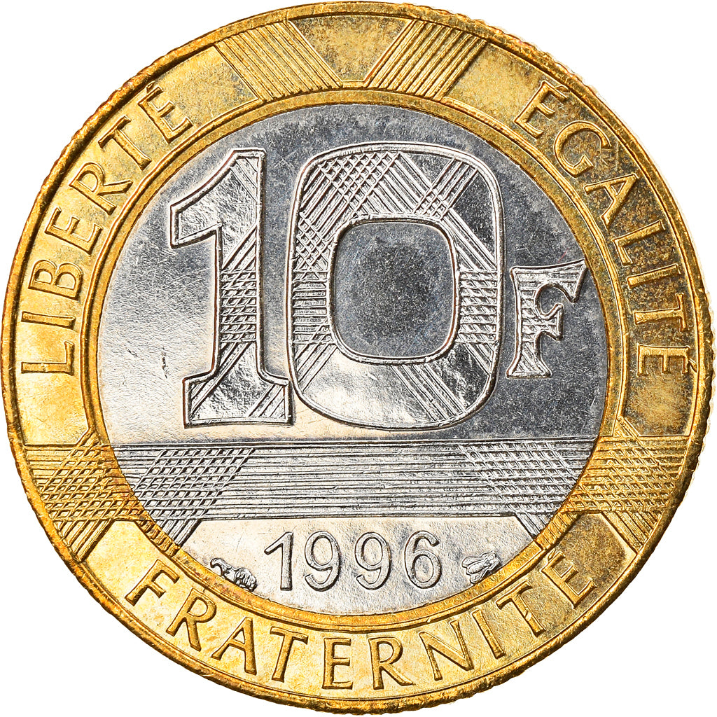 Munten, Frankrijk, Génie, 10 Francs, 1996, PR, Bi-Metallic, KM:964.1