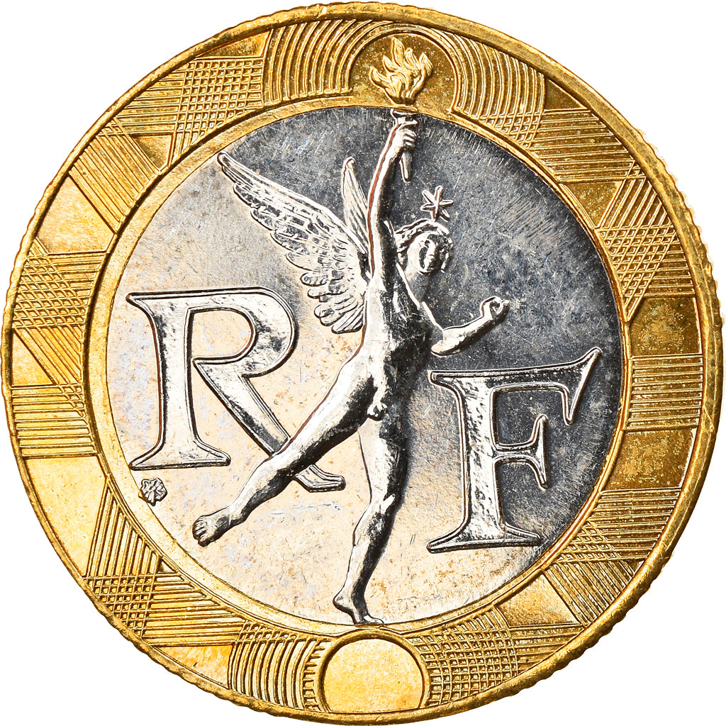 Münze, Frankreich, Génie, 10 Francs, 2001, BU, VZ+, Bi-Metallic, Gadoury:827