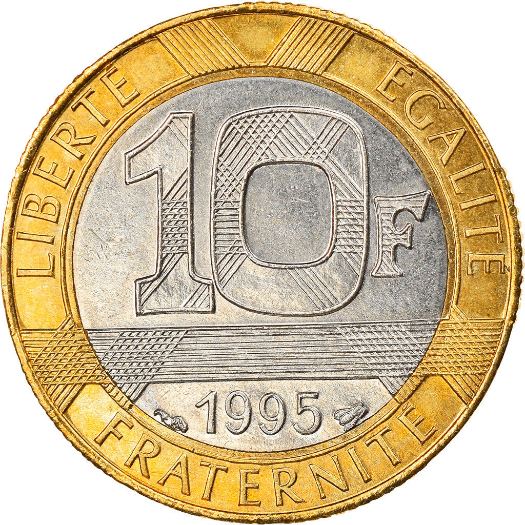 Moneta, Francia, Génie, 10 Francs, 1995, SPL-, Bi-metallico, Gadoury:827