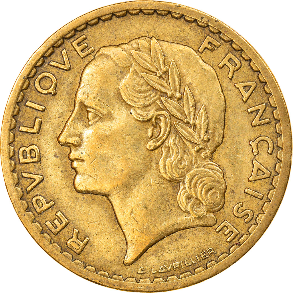 Coin, France, Lavrillier, 5 Francs, 1946, Castelsarrasin, EF(40-45)