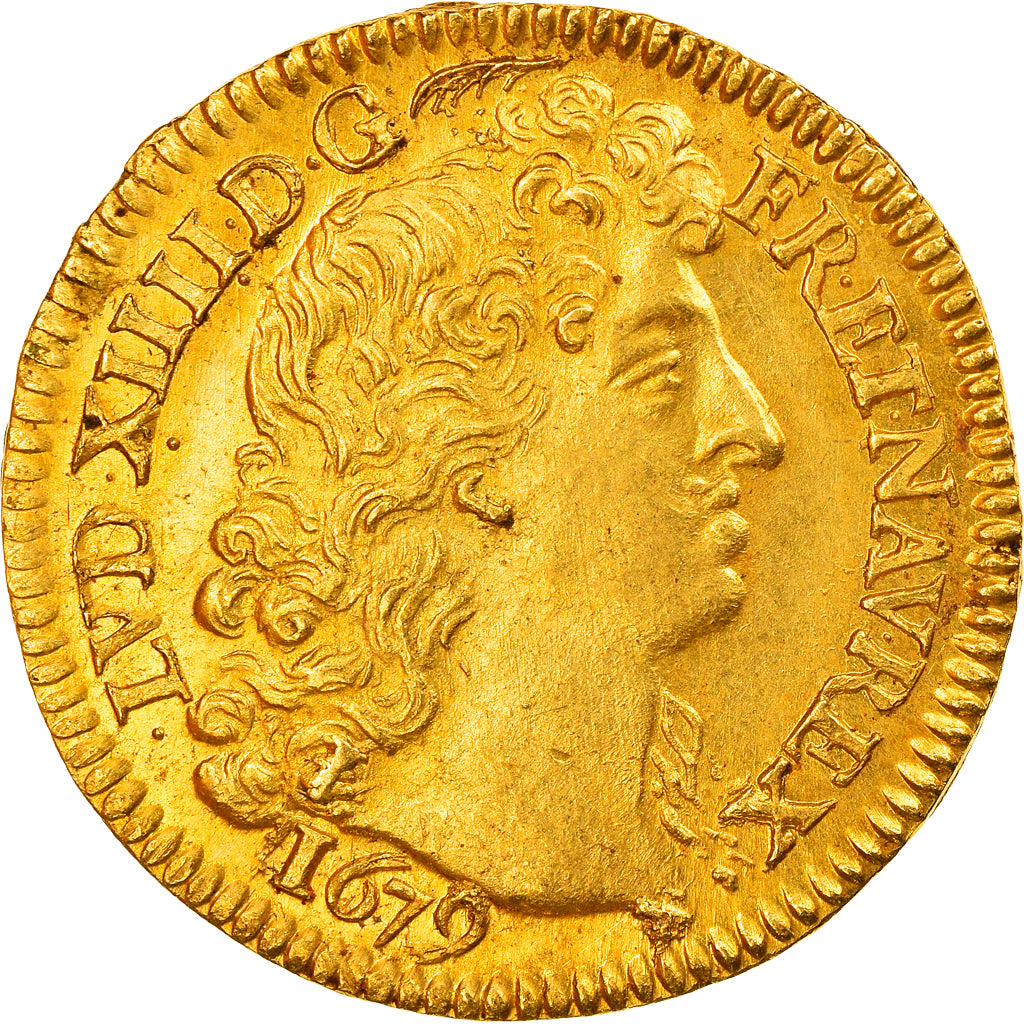 Munten, Frankrijk, Louis XIV, Louis d'or à la tête virile, 1679 Paris