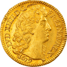 Münze, Frankreich, Louis XIV, Louis d'or à la tête virile, 1679 Paris