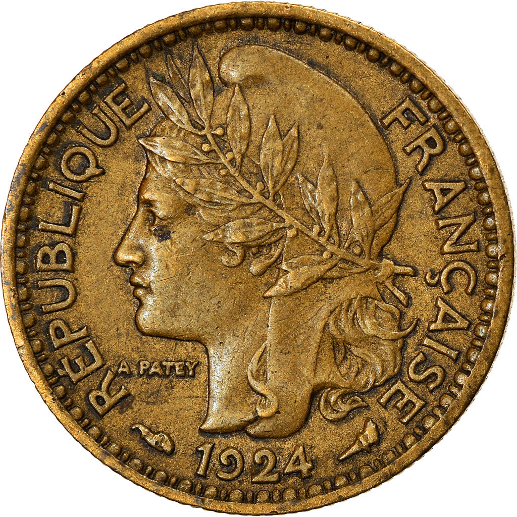Coin, Cameroon, 50 Centimes, 1924, Paris, EF(40-45), Aluminum-Bronze, KM:1