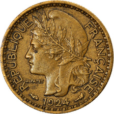 Coin, Cameroon, 50 Centimes, 1924, Paris, EF(40-45), Aluminum-Bronze, KM:1