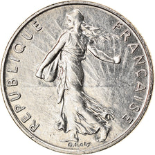 Moneta, Francja, Semeuse, 1/2 Franc, 2000, AU(55-58), Nikiel, KM:931.2