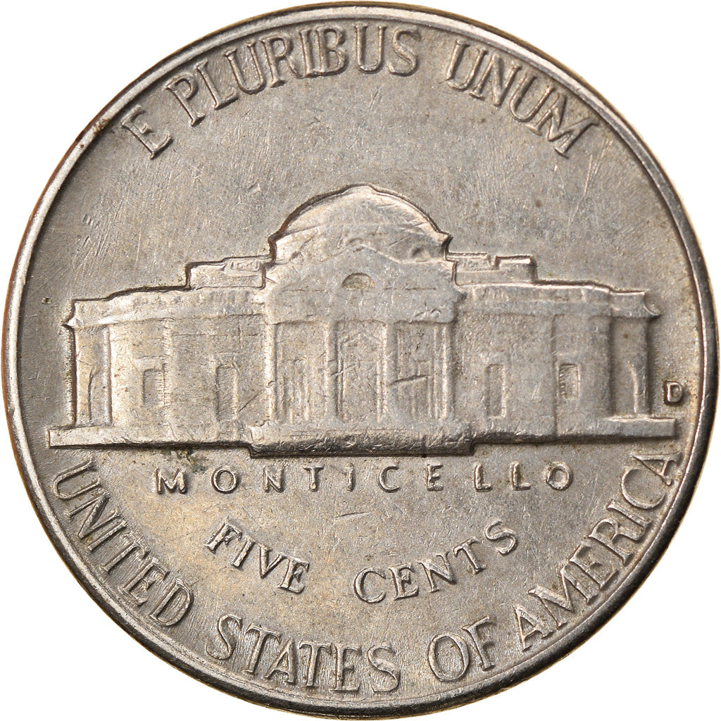 Coin, United States, Jefferson Nickel, 5 Cents, 1963, Denver, EF(40-45)