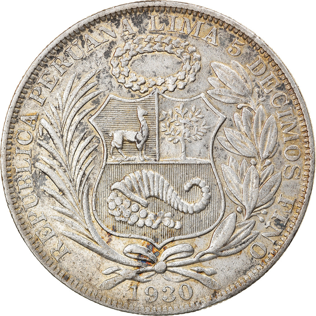 Münze, Peru, Sol, 1930, Lima, SS+, Silber, KM:218.2