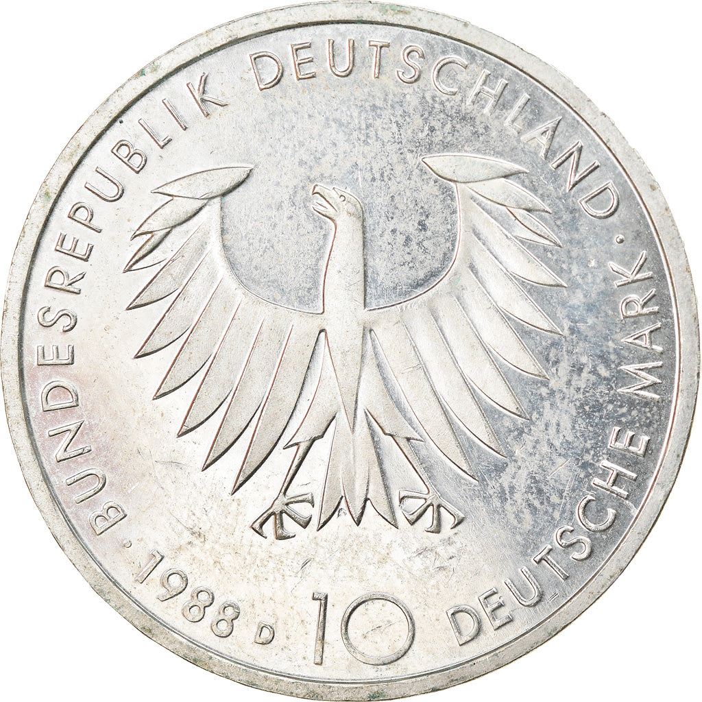 Coin, GERMANY - FEDERAL REPUBLIC, 10 Mark, 1988, Munich, Germany, Proof