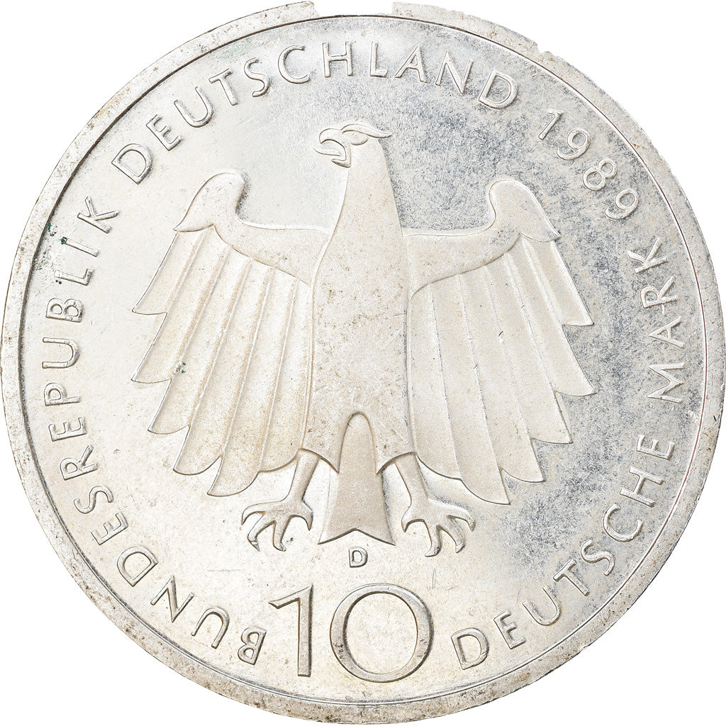 Coin, GERMANY - FEDERAL REPUBLIC, 10 Mark, 1989, Munich, Germany, Proof