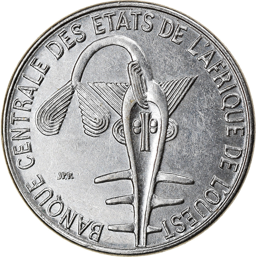 Coin, West African States, Franc, 2001, AU(55-58), Steel, KM:8