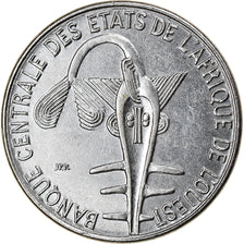 Coin, West African States, Franc, 2001, AU(55-58), Steel, KM:8