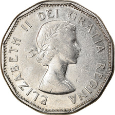 Coin, Canada, 5 Cents, 1962, Ottawa, AU(50-53), Nickel, KM:50a