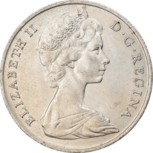 Moeda, Gibraltar, Elizabeth II, Crown, 1968, AU(55-58), Cobre-níquel, KM:4
