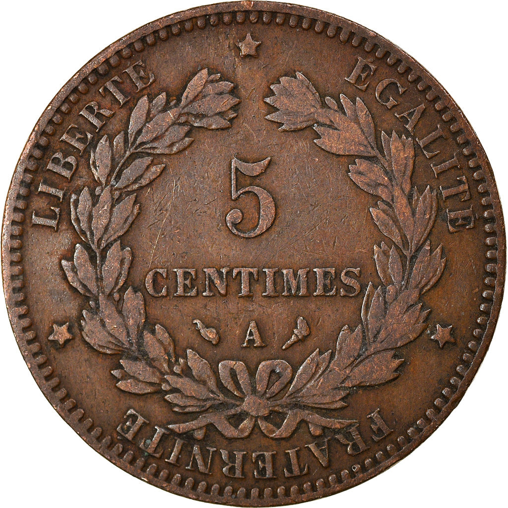 Coin, France, Cérès, 5 Centimes, 1897, Paris, EF(40-45), Bronze, KM:821.1