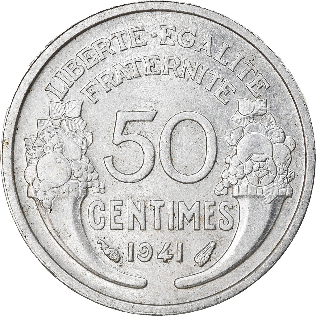 Monnaie, France, Morlon, 50 Centimes, 1941, Paris, SUP, Aluminium, Gadoury:426