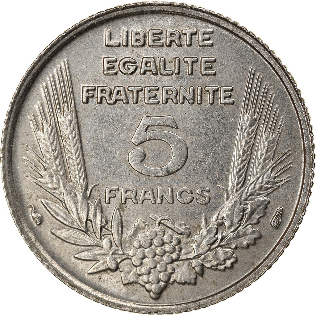 Moneta, Francia, Bazor, 5 Francs, 1933, Paris, SPL-, Nichel, KM:887, Gadoury:753