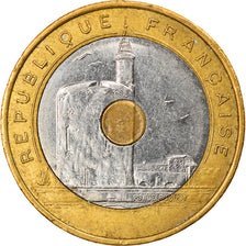 Münze, Frankreich, Jeux Méditerranéens, 20 Francs, 1993, SS+, Tri-Metallic