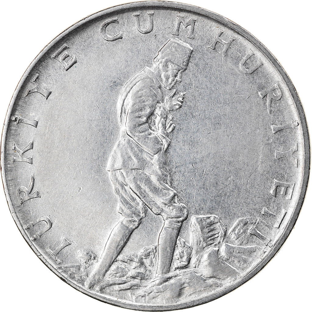 Moneda, Turquía, 2-1/2 Lira, 1977, EBC, Acero inoxidable, KM:893.2