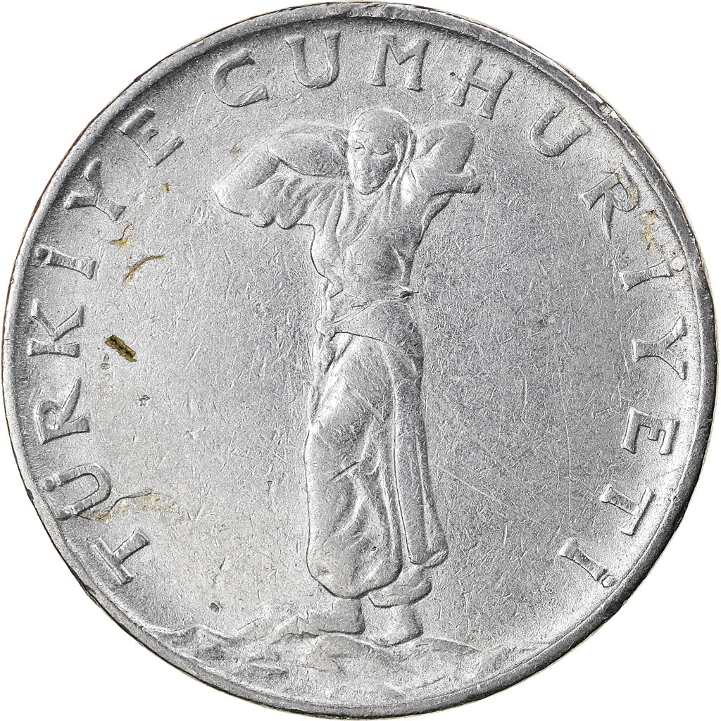 Moneta, Turchia, 5 Kurus, 1963, BB, Alluminio, KM:890a