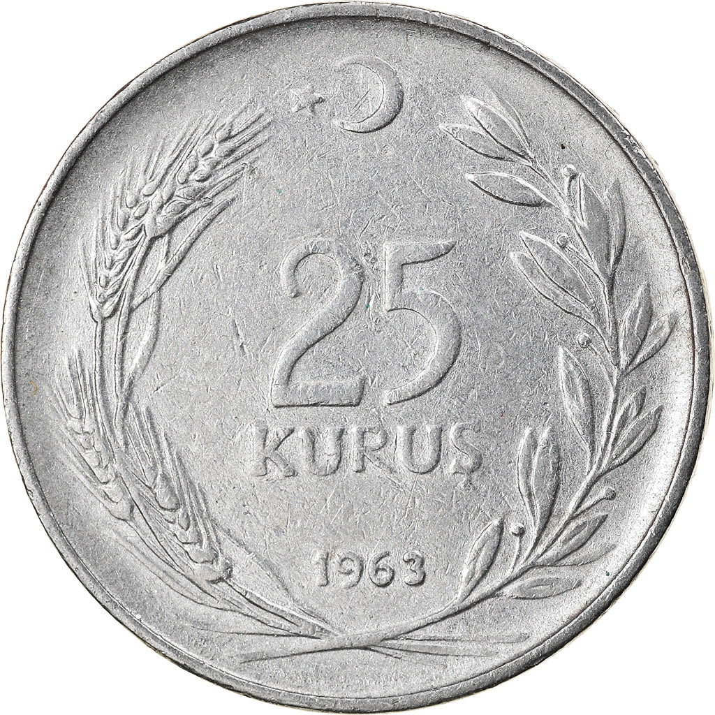 Moneta, Turchia, 5 Kurus, 1963, BB, Alluminio, KM:890a