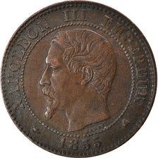 Coin, France, Napoleon III, 2 Centimes, 1855, Bordeaux, EF(40-45), Bronze
